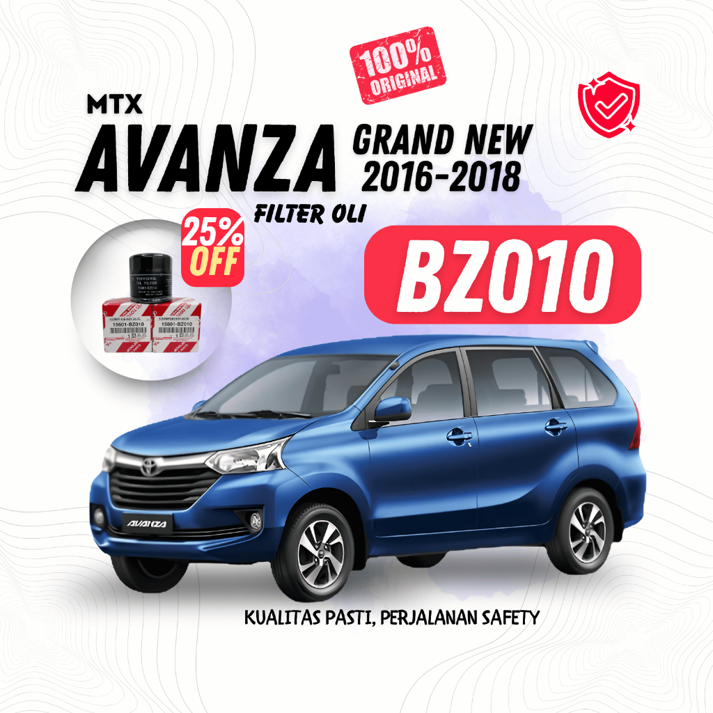 Filter Oli Avanza Grand New (2016-2018) MTX FORCE - 15601-BZ010