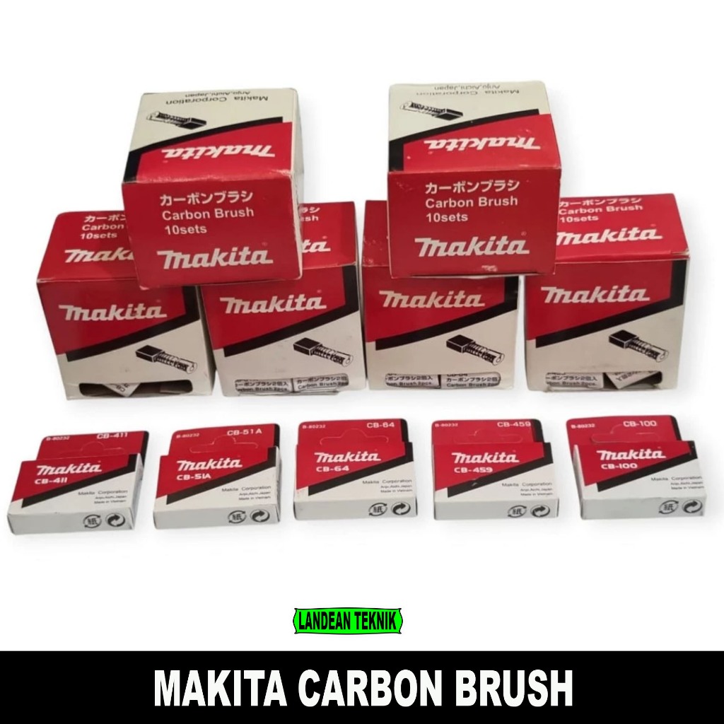 MAKITA Carbon Brush Brostel CB51, CB64, CB411, CB459, CB100 / Spul / Bostel Sparepart Mesin