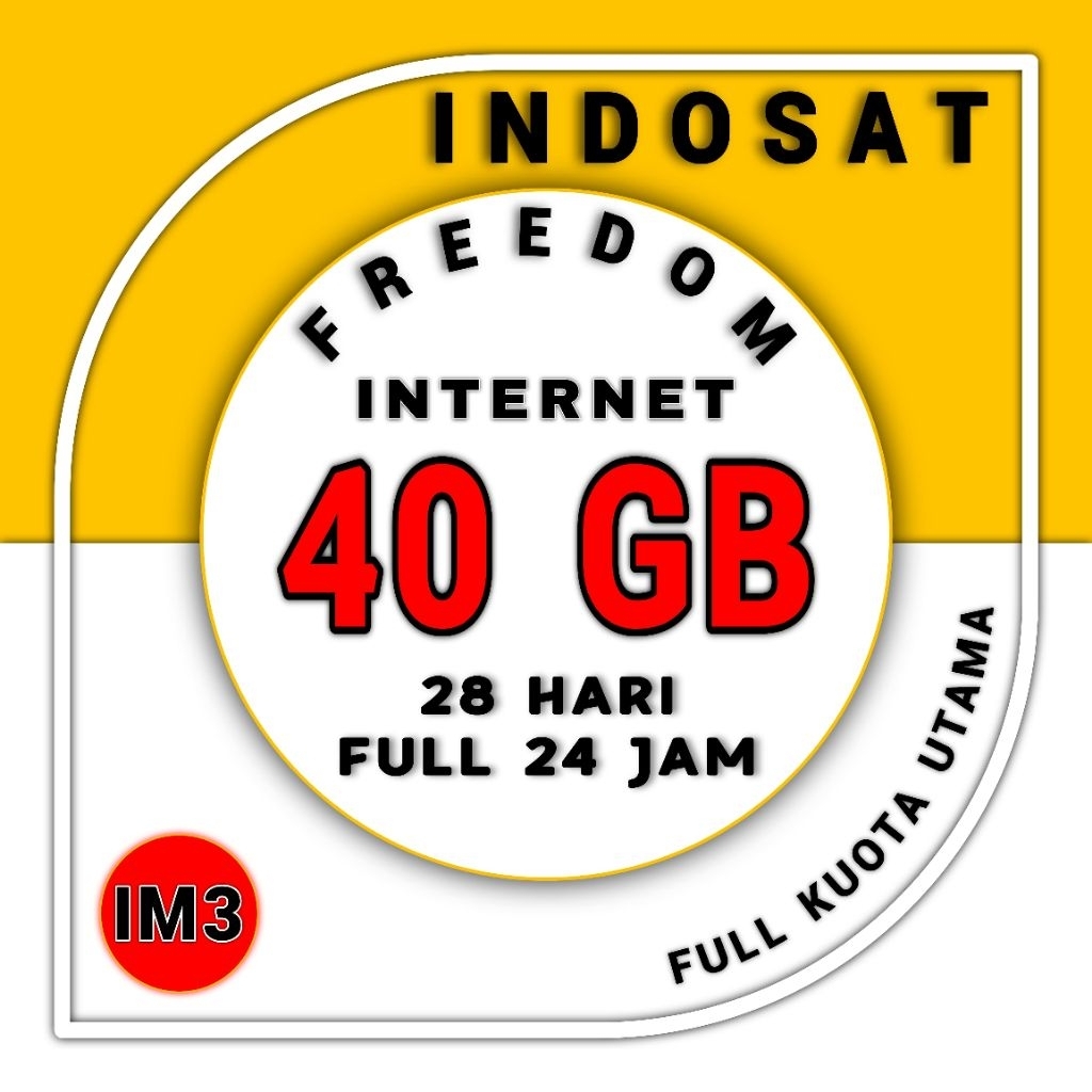 HOT PROMO ISI ULANG KUOTA INDOSAT FREEDOM 40 GB 28 HARI TERMURAH