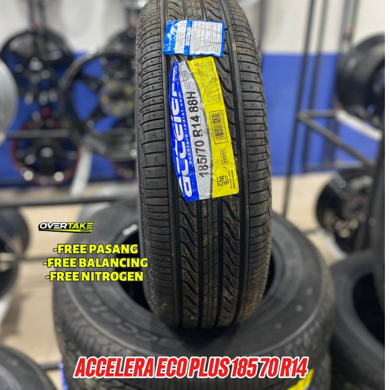 JUAL BAN MOBIL STANDAR AVANZA MERK ACCELERA 185 70 R14 BAN RING 14