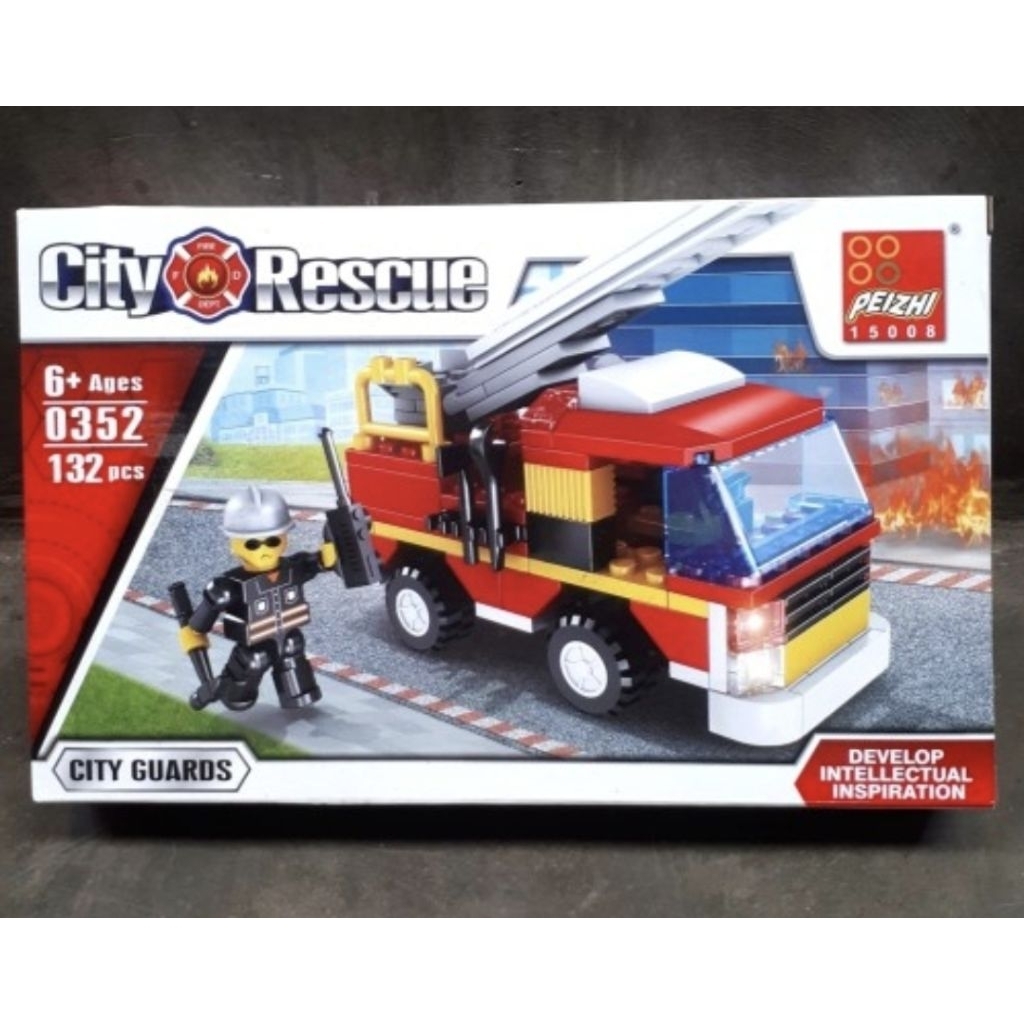 Mainan Anak Lego Pemadam Kebakaran / Lego Fire Fighter City Rescue