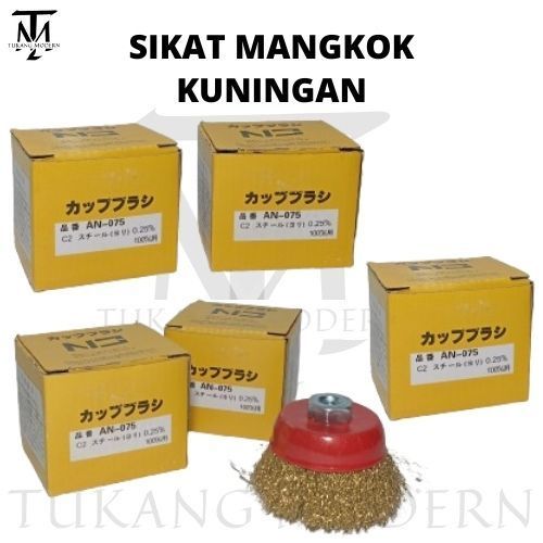 SIKAT BAJA MANGKOK KUNINGAN / SIKAT BAJA GERINDA / SIKAT BOR / SIKAT BAJA SERBAGUNA MULTIFUNGSI