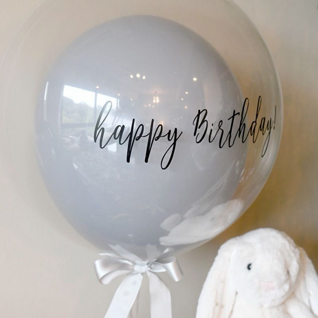 Sticker balon pvc stiker happy birthday untuk balon bobo pvc