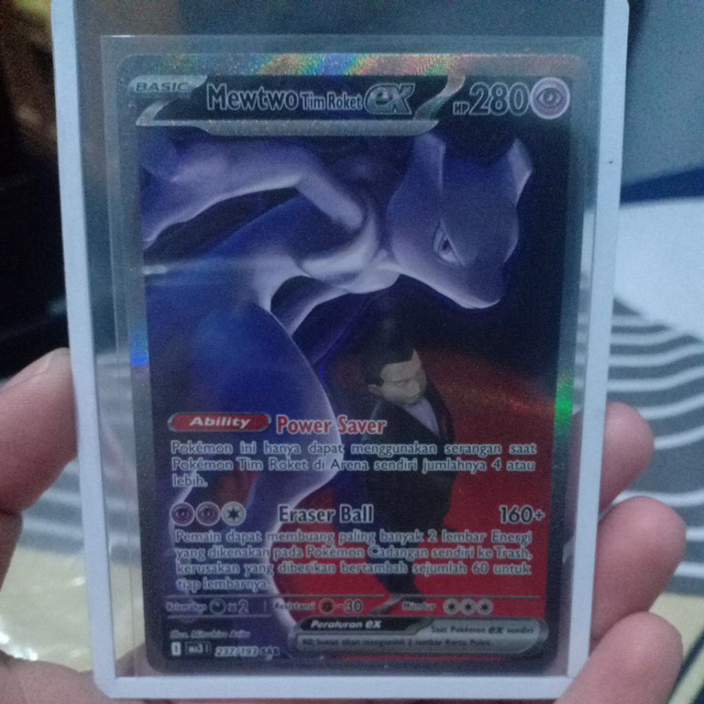 Pokemon Indo Mewtwo tim roket 237/193 SAR