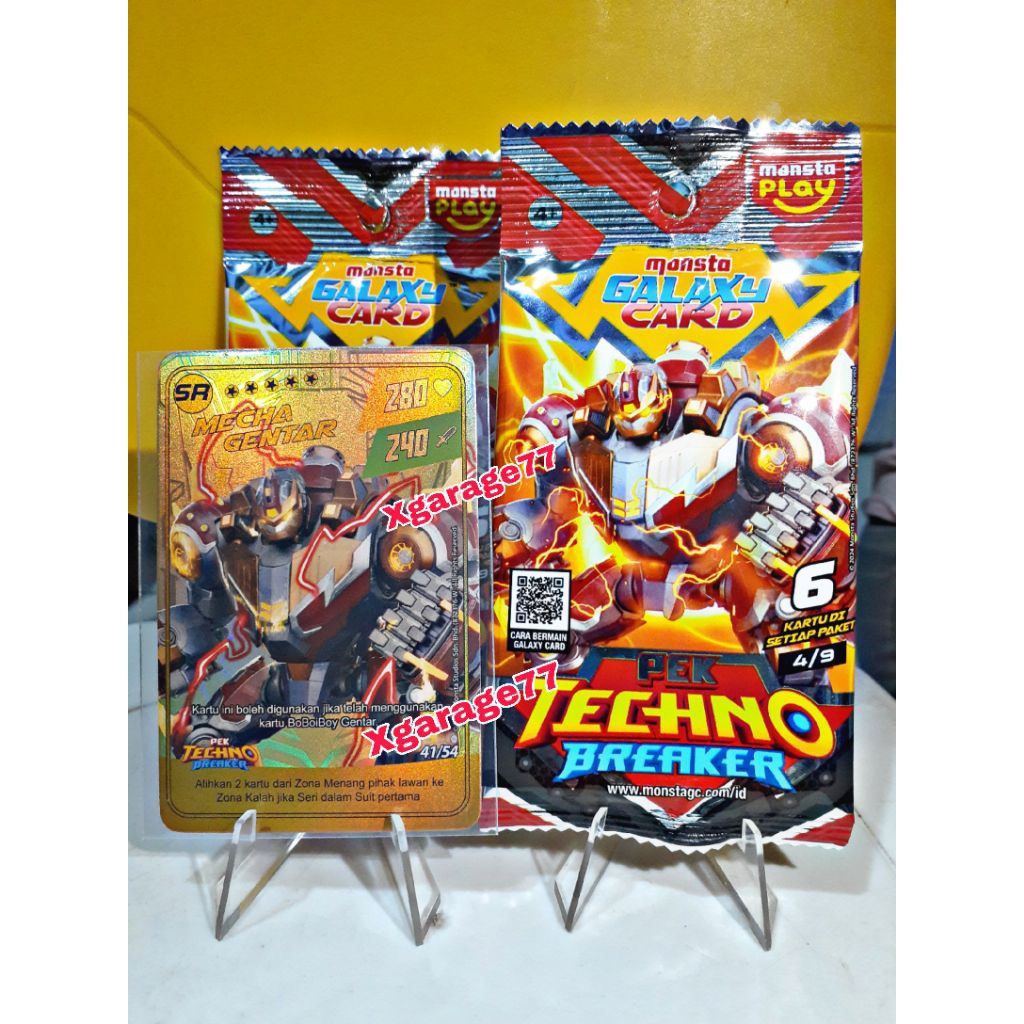 Kartu Boboiboy Pek Blazing Frost Mecha Gentar SR (Kartu Emas)