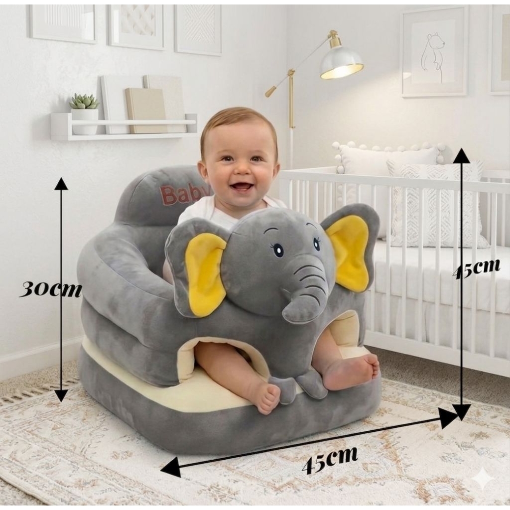 Sofa Bayi Belajar Duduk Ukuran Super Jumbo, Nyaman untuk Bayi 4-15 Bulan