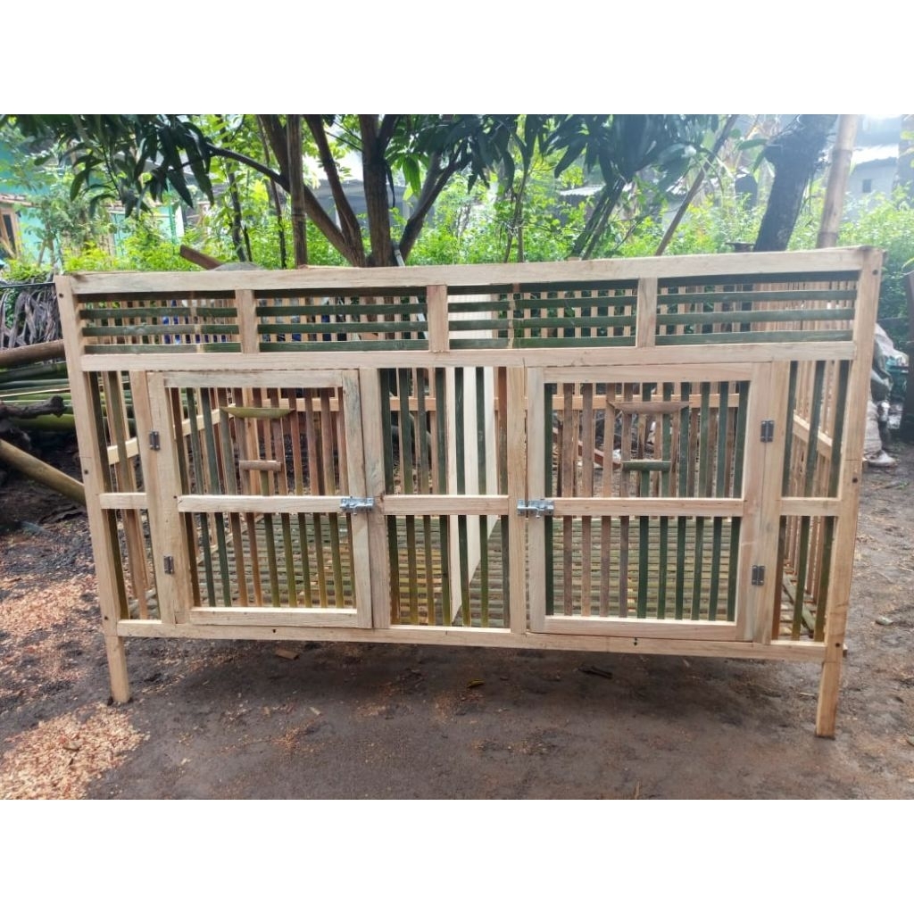 kandang ayam jago bongkar pasang 160x80x80
