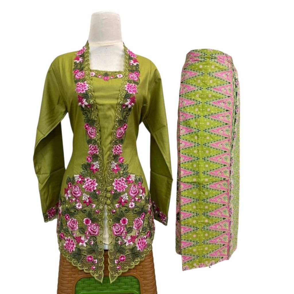 SK- Setelan kebaya encim kutu baru katun // kebaya encim modern // kebaya encim jakarta Betawi // ba
