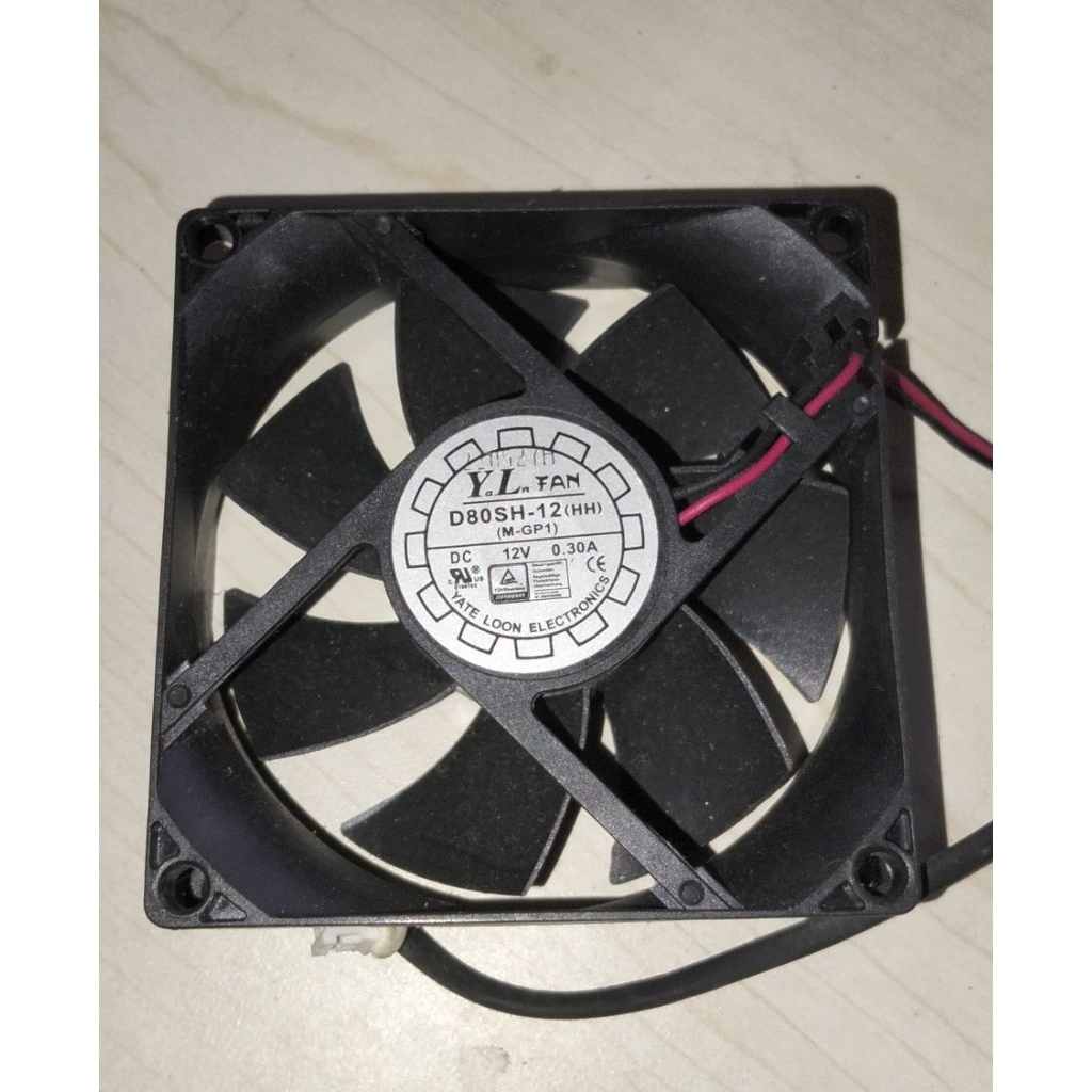 KIPAS FAN 2PIN 8X8 DC 12V BEKAS ORIGINAL
