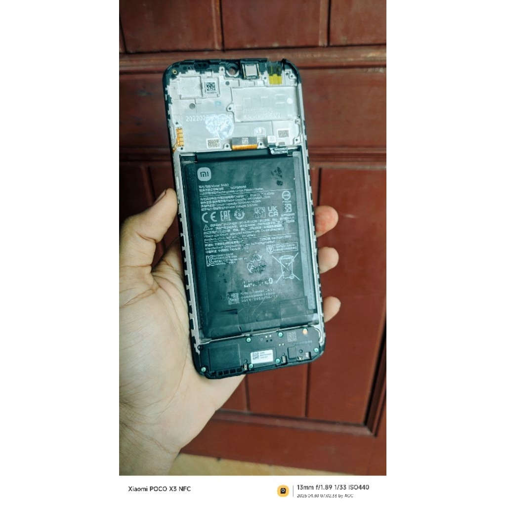 LCD + FRAME +  BATERAI  COPOTAN ORI REDMI 10C LCD MINUS