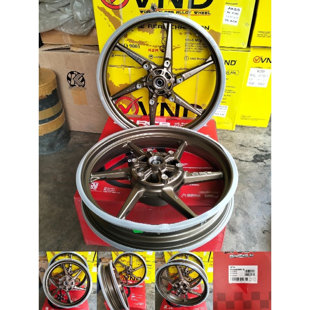 VELG/PELEK RECING RCB SP 500 KAWASAKI NINJA 150 KRR UKURAN 215/300 RING 17 BROWN