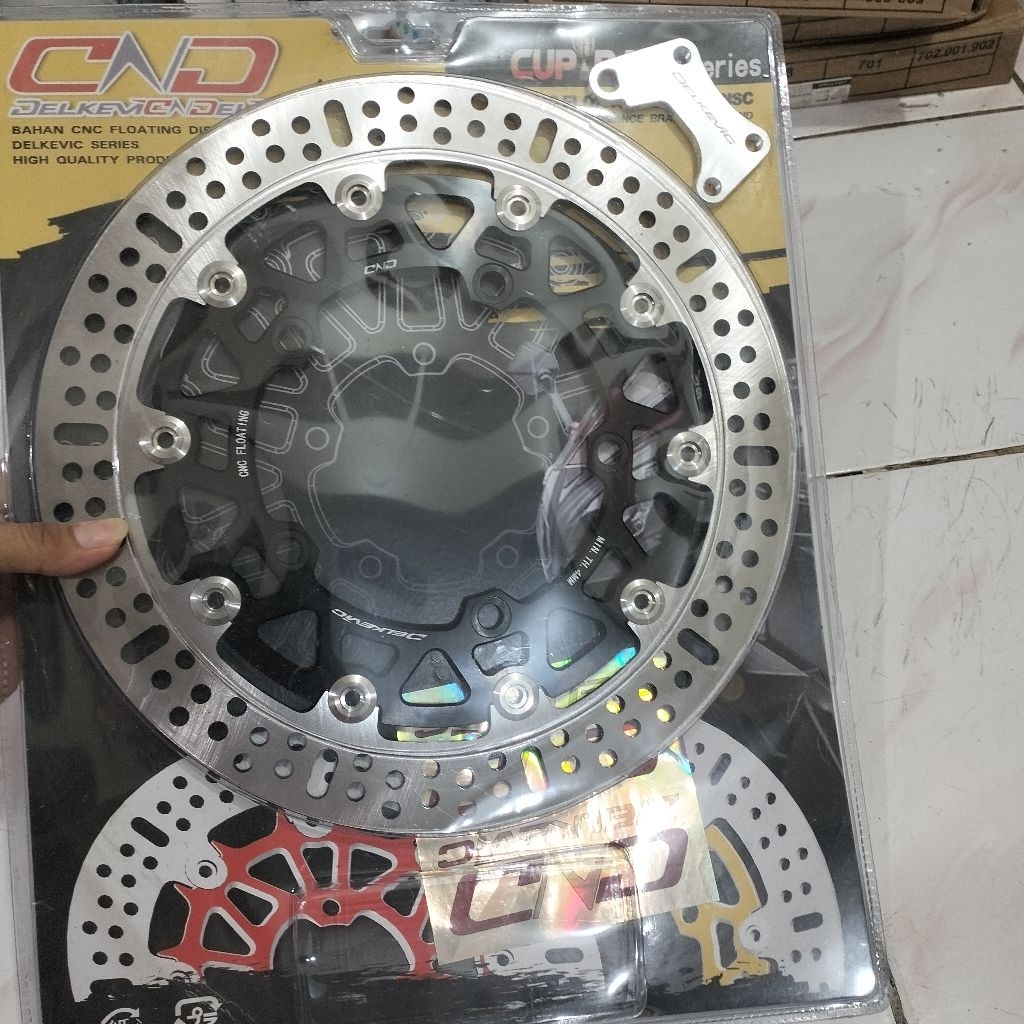PIRINGAN CAKRAM DISC DEPAN DELKEVIC CNC KAWASAKI NINJA 250 FI OLD/NINJA 250 FI LAMA UK 320MM BAUT 5