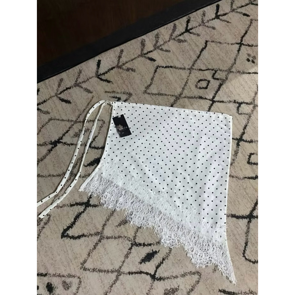 Layering Skirt | rok layer polkadot lace