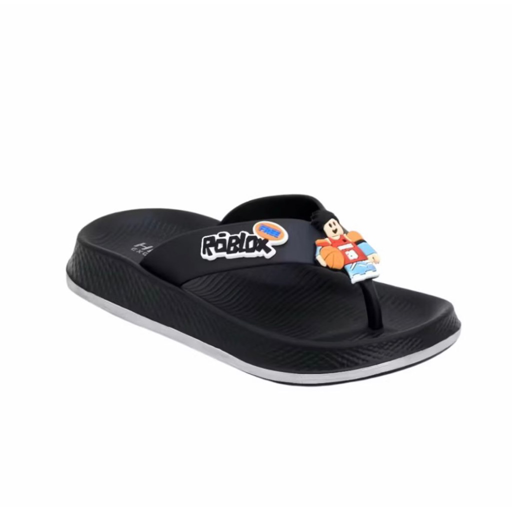 Roblok Sandal jepit anak laki laki usia 3-8 tahun Sandal jepit karet anak laki laki