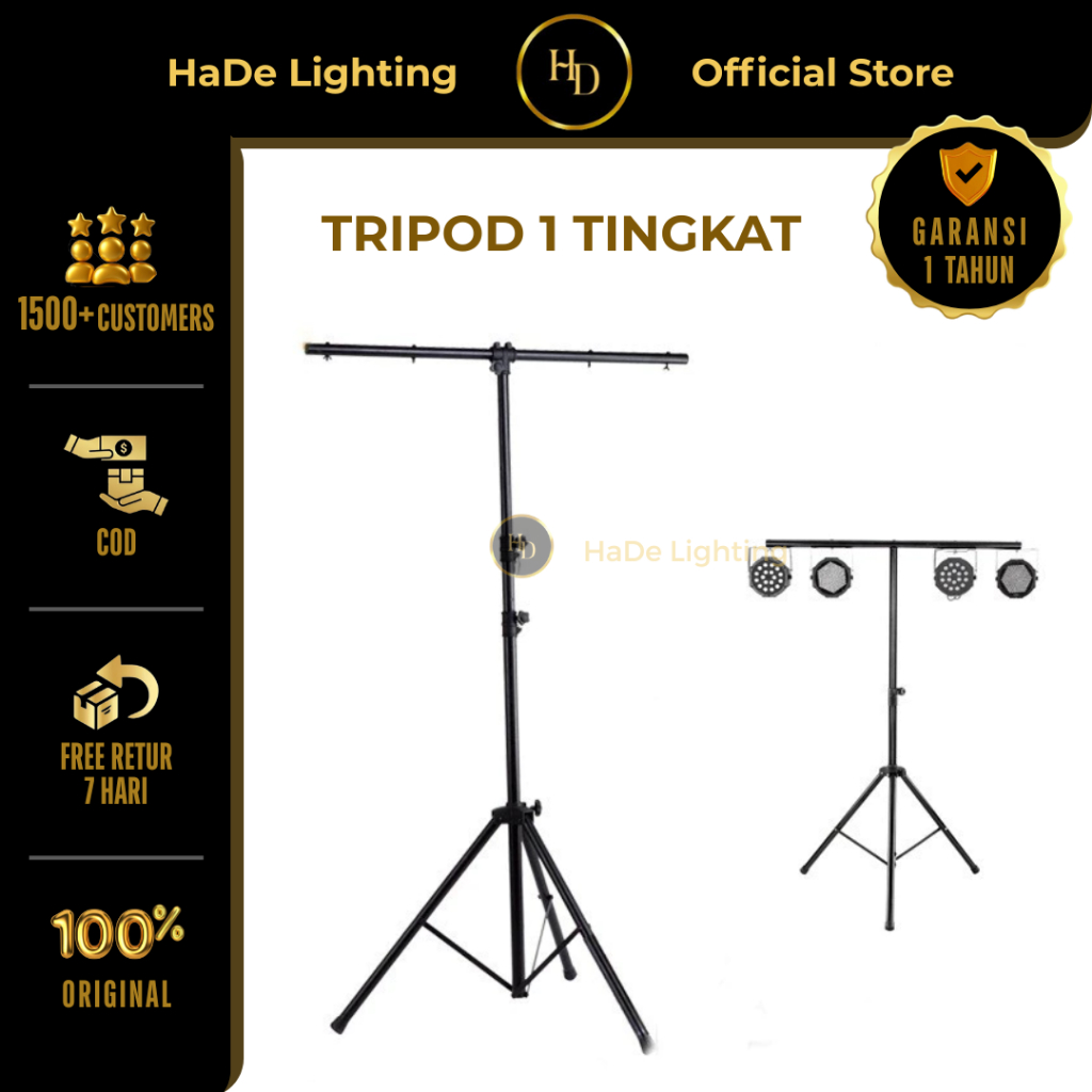 Tripod Lighting Lampu Sorot Parled - Stand Lighting parled