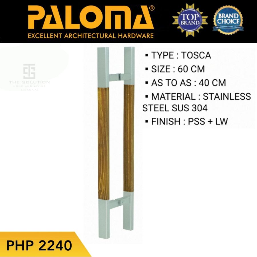 PALOMA PHP 2240 Pull Handle Tarikan Gagang Pintu 60CM Stainless SUS 304