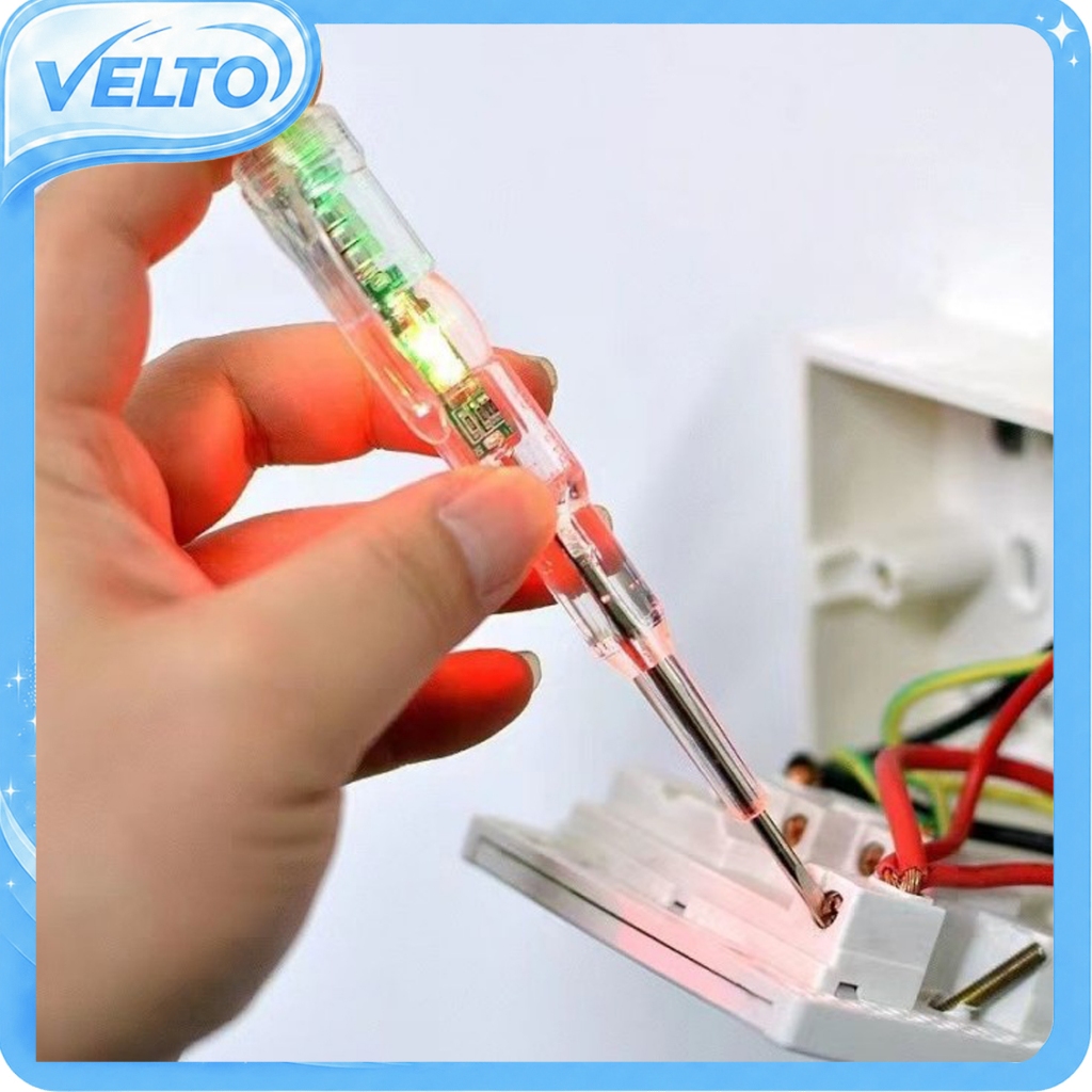 GROSIR Obeng Test Pen Listrik Digital Dual LED Tespen Tester Tegangan Arus Detektor Kabel Putus Oben