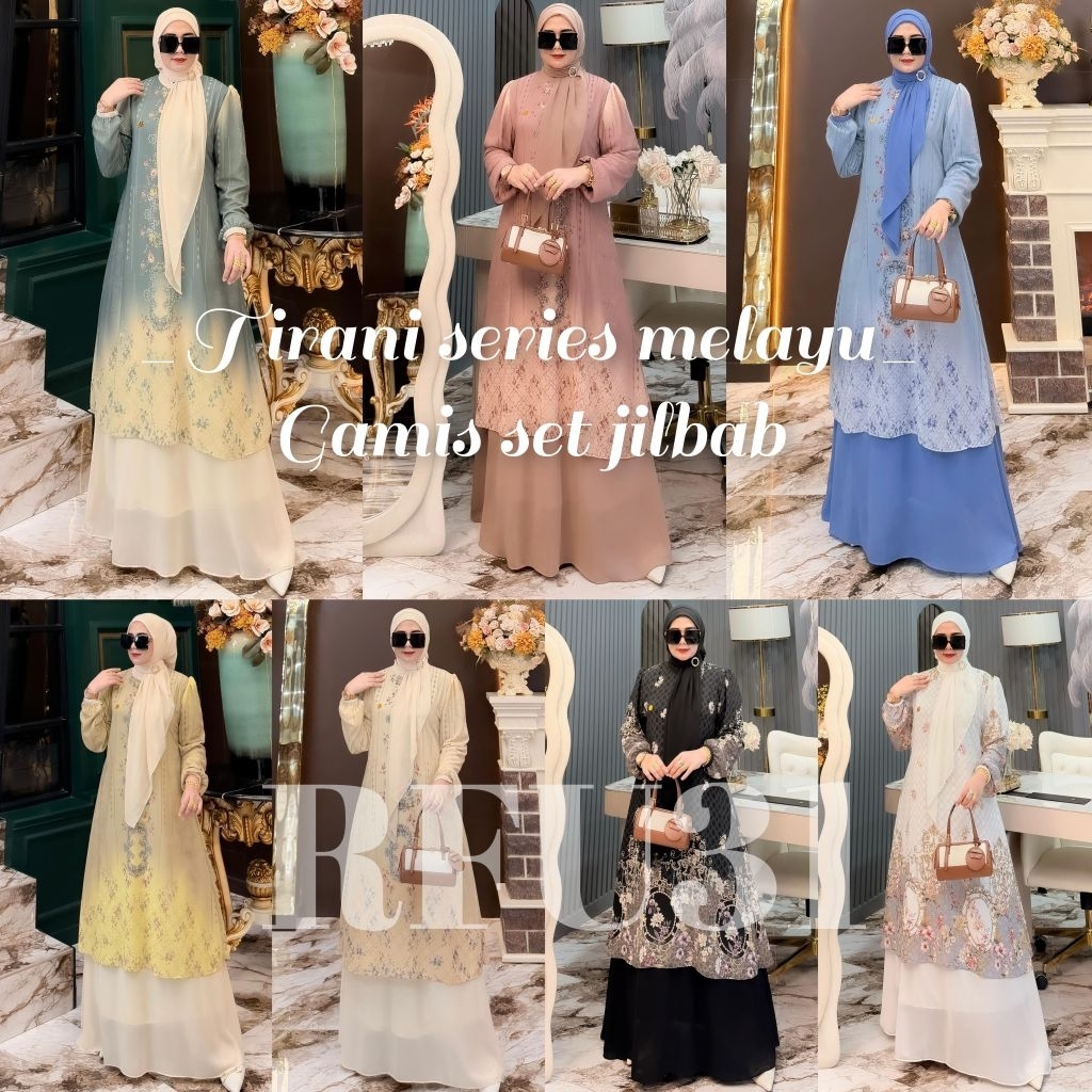 TIRANI MELAYU SERIES GAMIS SET JILBAB