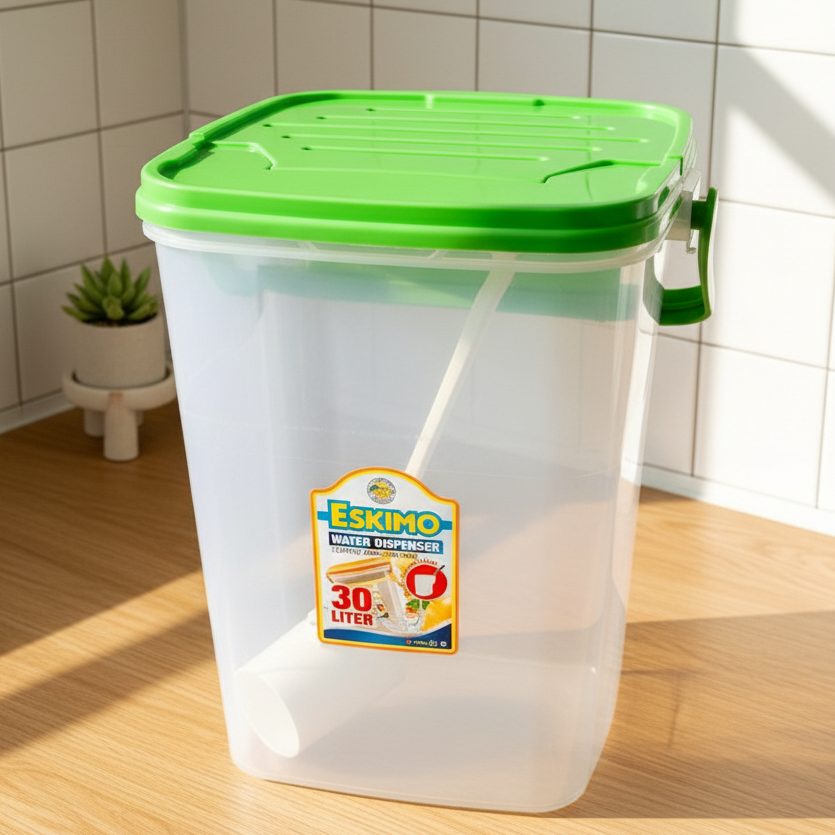 Kontainer Eskimo 30 Liter - Tempat Es Buah & Es Campur Bahan Food Grade