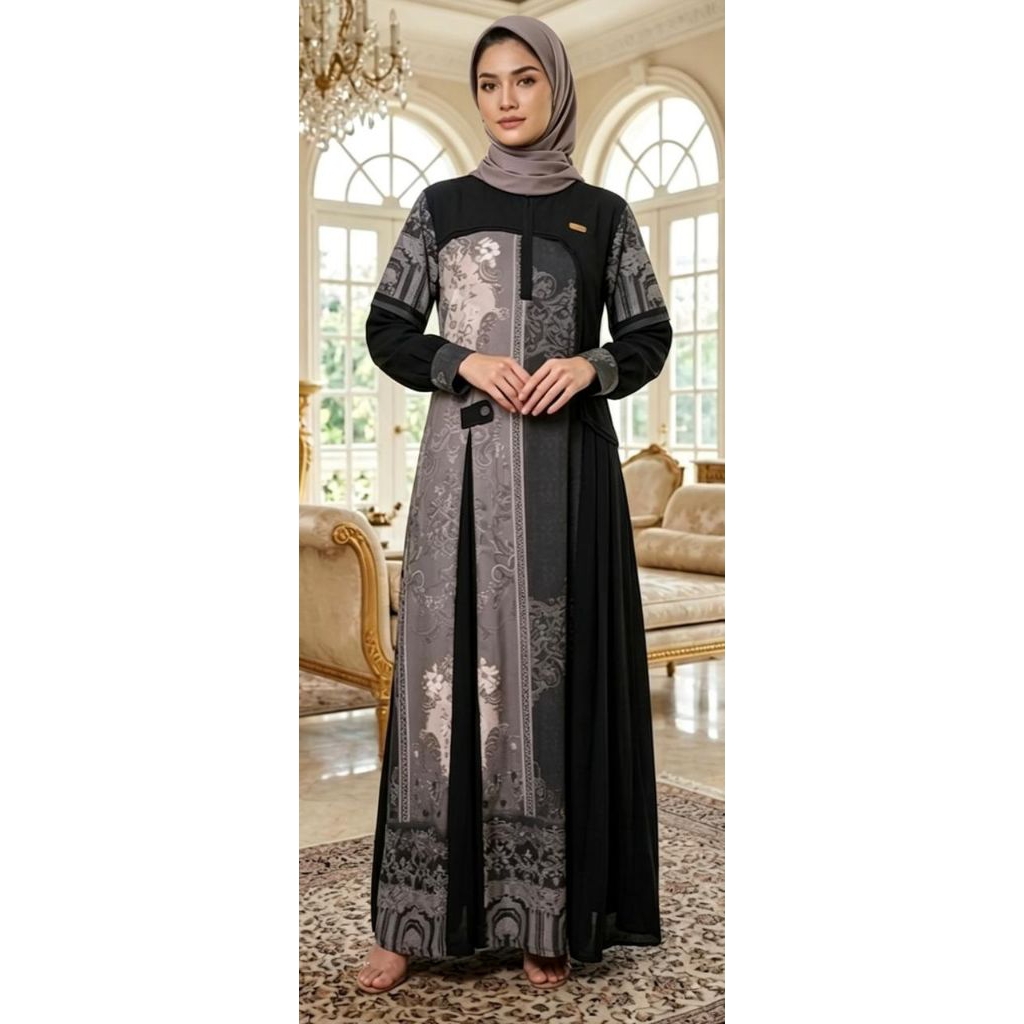 gamis kekinian terbaru gamis mewah elegan gamis lebaran terbaru