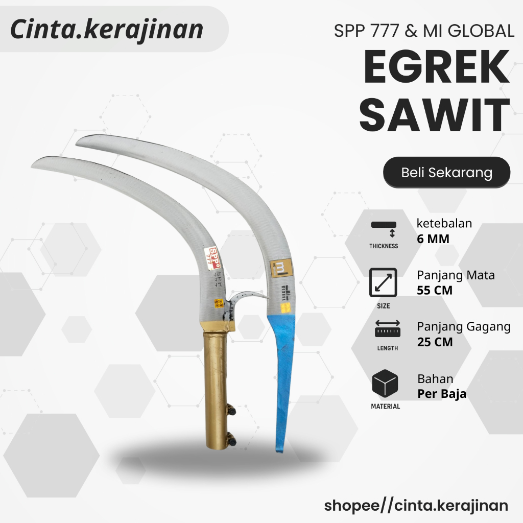 Egrek Sawit Baja Tahan Lama Mudah Digunakan