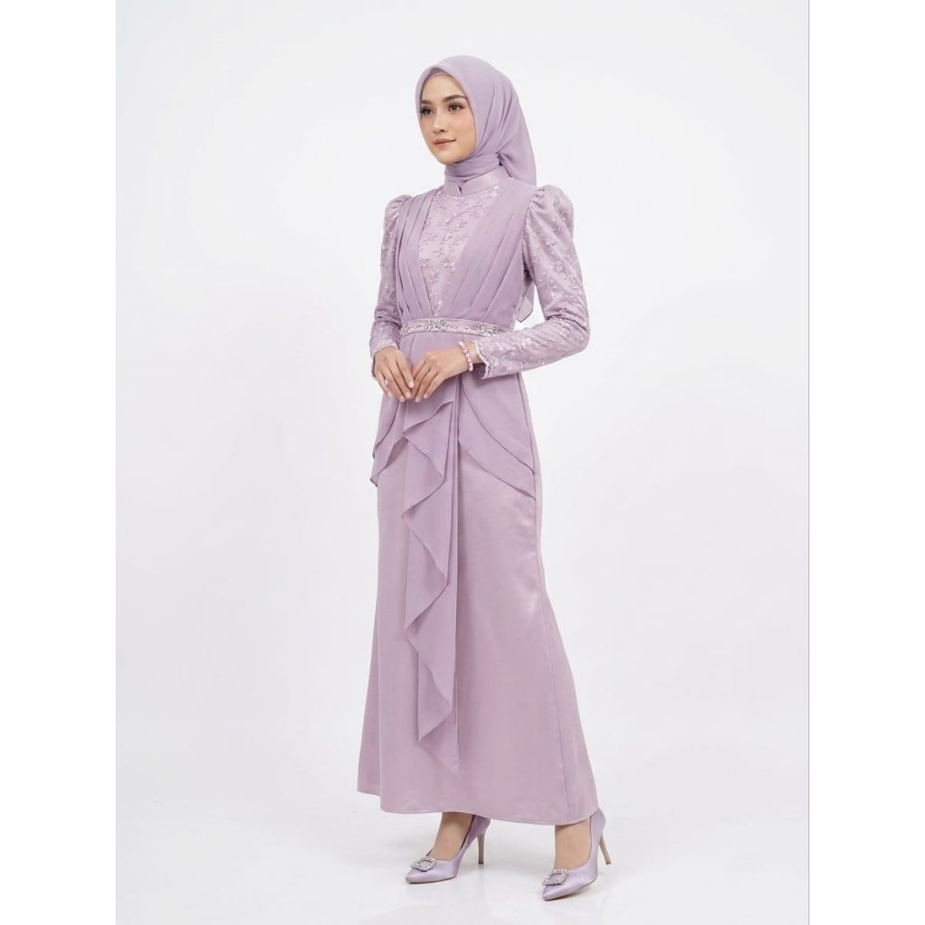 ARINA DRESS LILAC | GAUN PESTA | DRESS KONDANGAN | DRESS LAMARAN