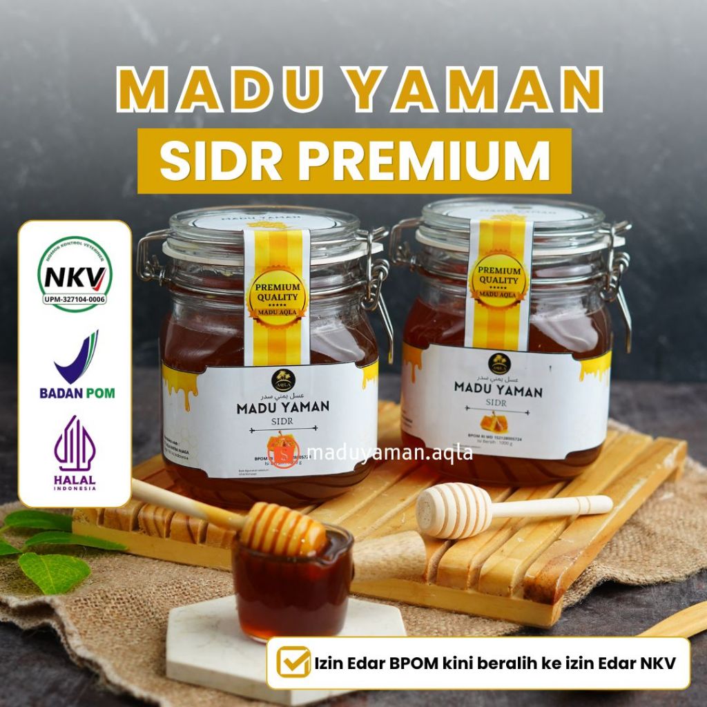 Madu Sidr Premium BPOM / NKV Madu Yaman Sidr Premium Madu Yaman Sidr Fakhir Madu Yaman Premium Madu 