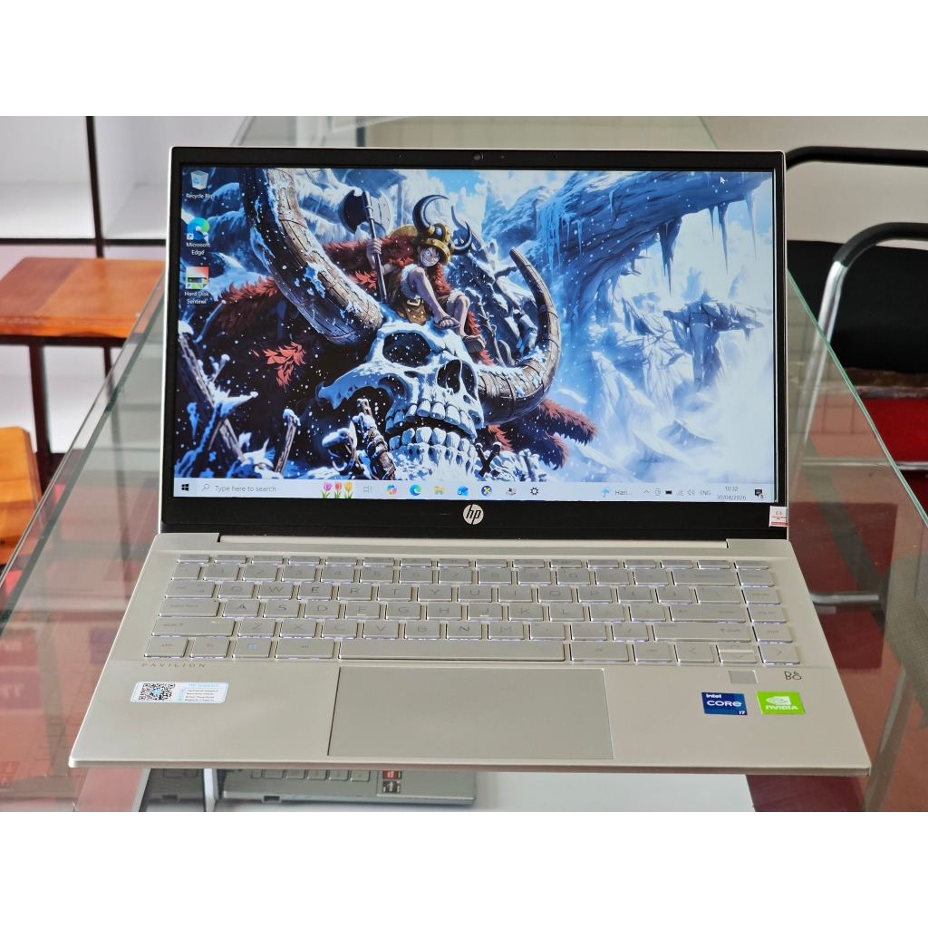 HP Pavilion 14 intel Core i7 Gen 11 Ram 16 GB Nvidia MX 450 Ultra slim ringan kencang dan Premium