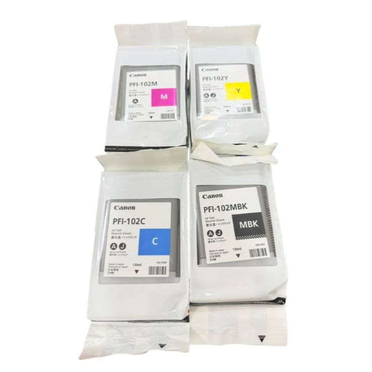 Tinta Canon PFI-102 Matte Black & Colour Original Cartridge Printer iPF500 iPF510 iPF600 iPF605 iPF6
