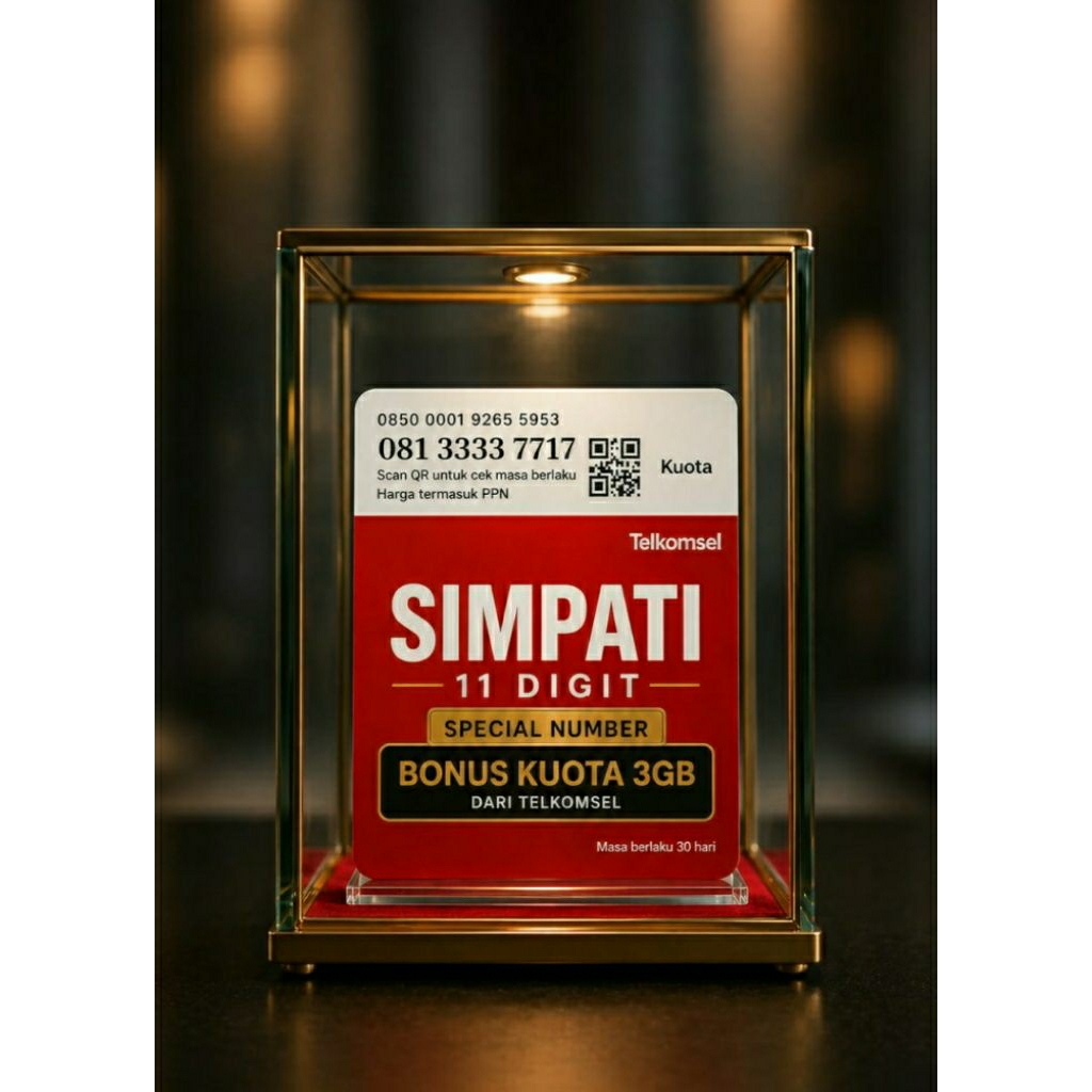 PERDANA SIMPATI 11 DIGIT NOMOR CANTIK 3333 7717 7777