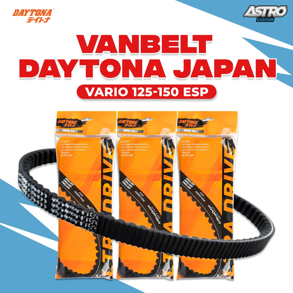 VANBELT V-Belt Vario 125 Vario 150 Nmax Aerox LEXI Beat Fi ESP Scoopy fi ESP MIO Daytona Racing