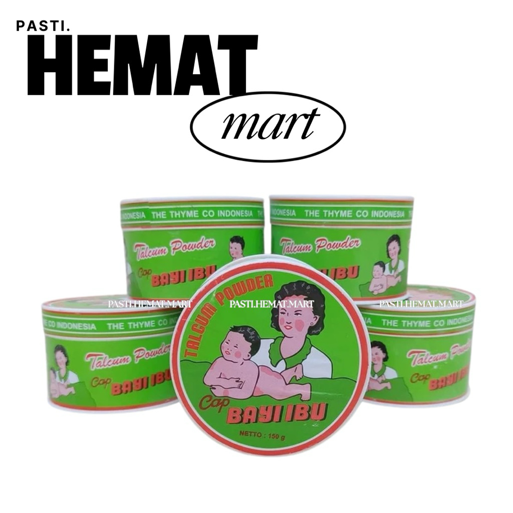 Bedak Bayi Ibu | Bayi Ibu Talcum Powder | Bedak Bayi Cap Bayi Ibu 150GR