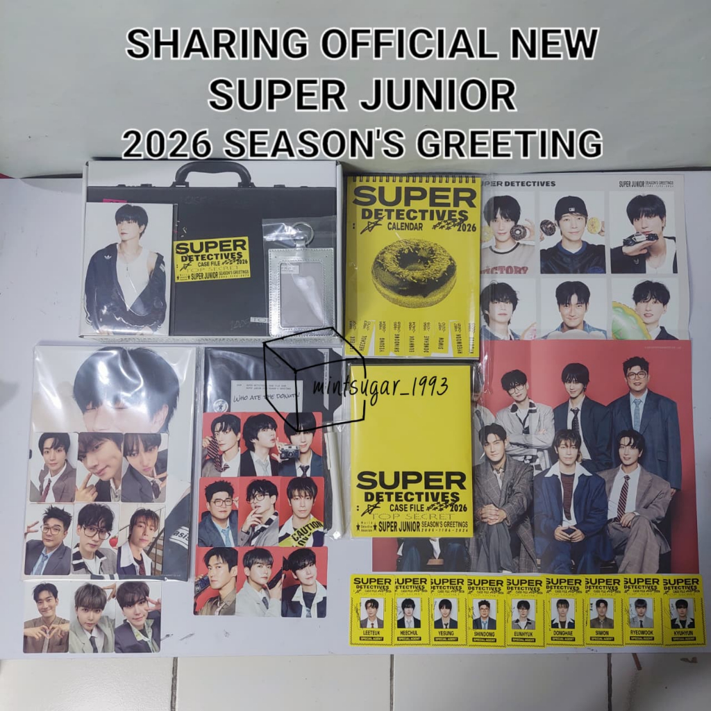 [ SHARING ] OFFICIAL NEW - SUPER JUNIOR 2026 SEASON'S GREETING [ SUPER DETECTIVE : CASE FILE 2026 ] 