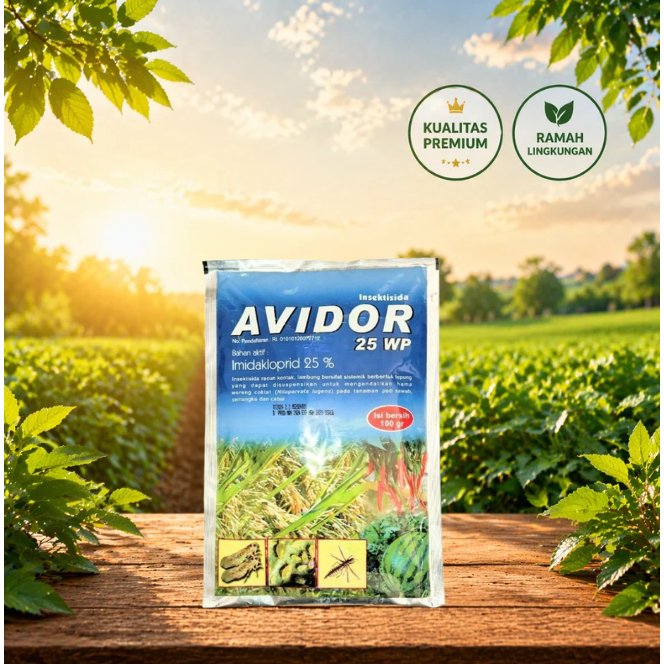 INSEKTISIDA AVIDOR 25 WP - BAHAN AKTIF IMIDAKLOPRID 25 WP (25%)