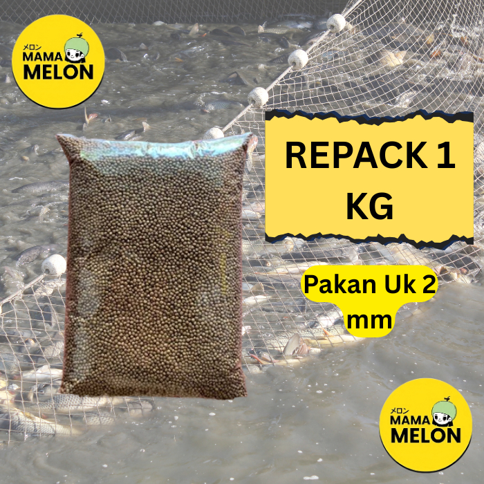 PAKAN IKAN PELET APUNG  LP, GP, GPP MS PRIMA FEED PREMIUM GRADE REPACK 1 KG