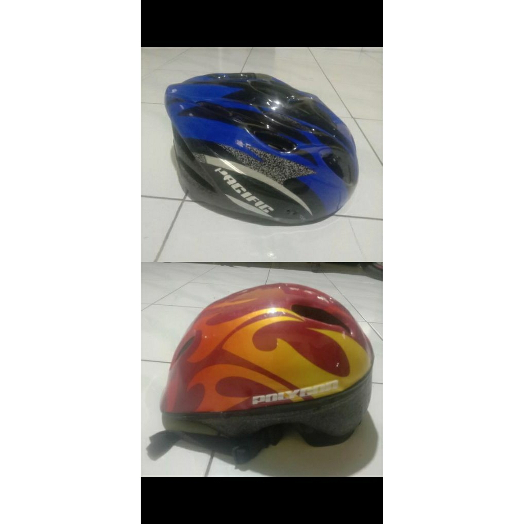 [JUAL MURAH] Safety Helmet / Pelindung Kepala Sepeda Merk Polygon, Avand, MXL, dan Aleoca Bekas / Se