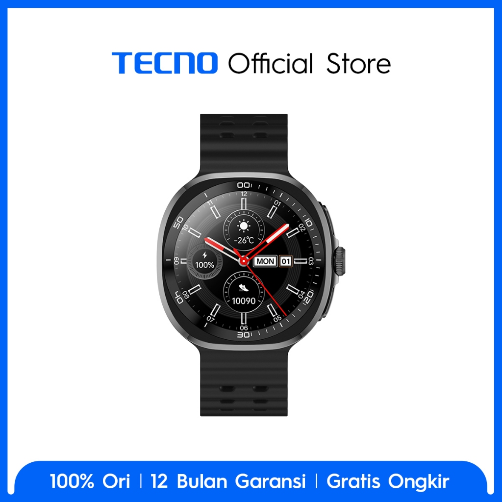 TECNO Watch Neo Metal Edge, Cool Design | 1.43" AMOLED Display | AI Watch Faces - Gambar 3