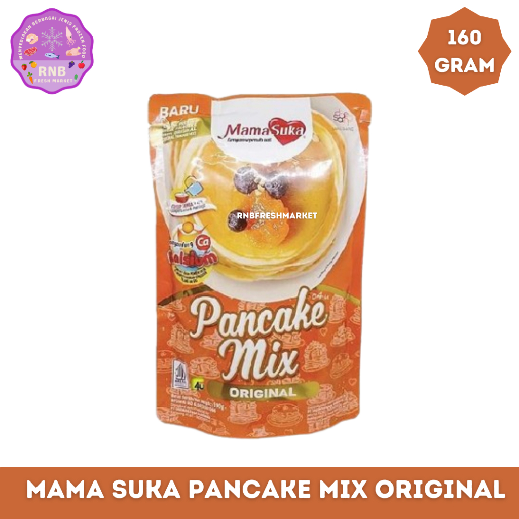 Mama Suka Pancake Mix Original Netto 160 Gram