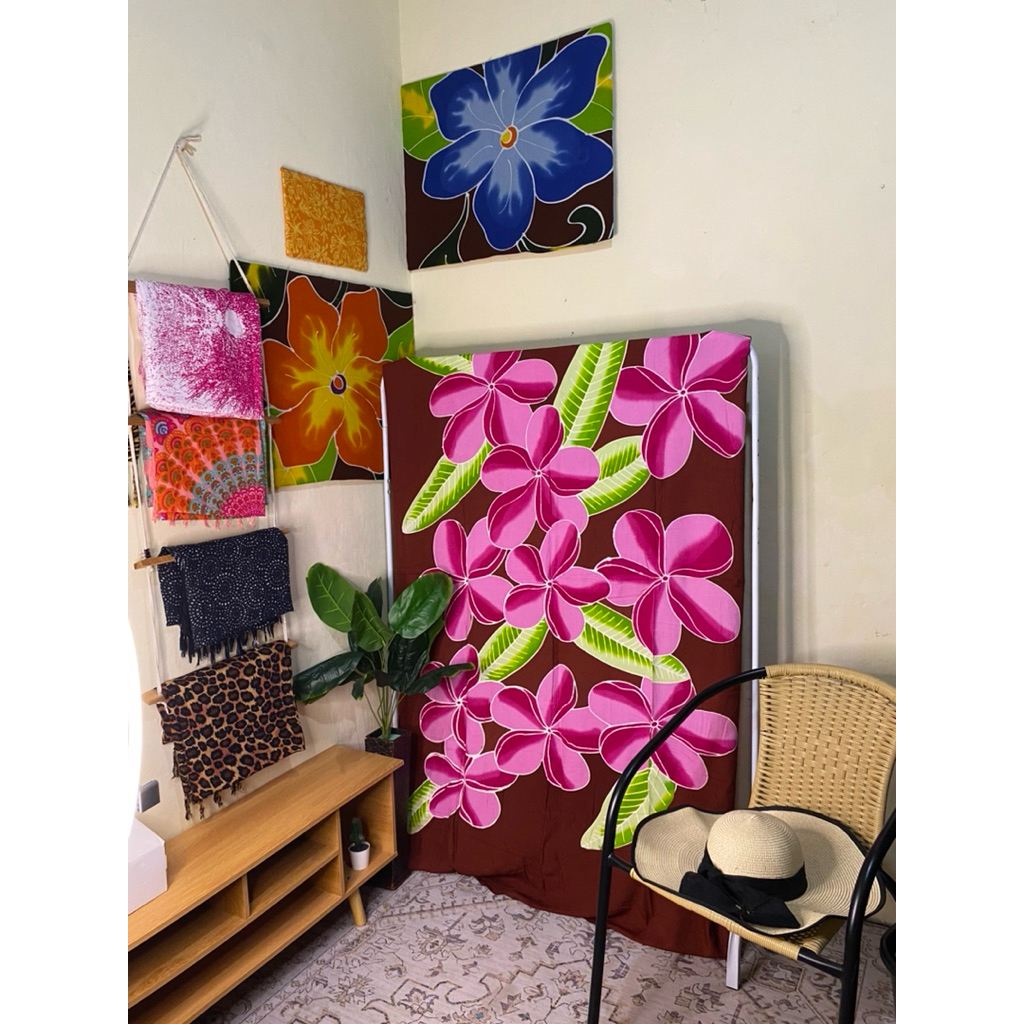 Kain Bali-Kain Pantai Paket usaha Lukis Jumbo Premium 200x120cm Tebal