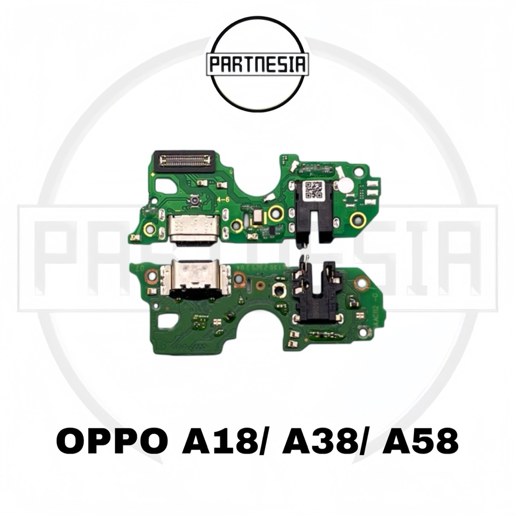 KONEKTOR CHARGER PAPAN MIC PLUG IN SUB BOARD OPPO A18 / OPPO A38 / OPPO A58 ORIGINAL COPOTAN