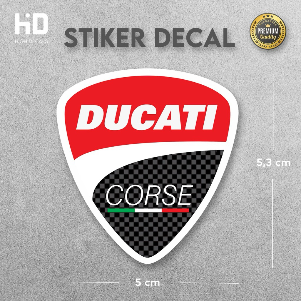 Stiker Decal Ducati Corse