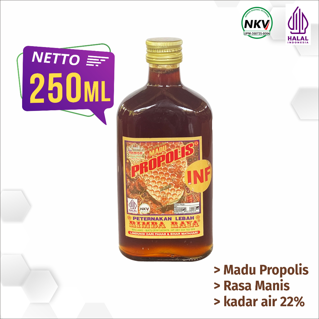 Madu Propolis Infeksi 250ml Rimba Raya