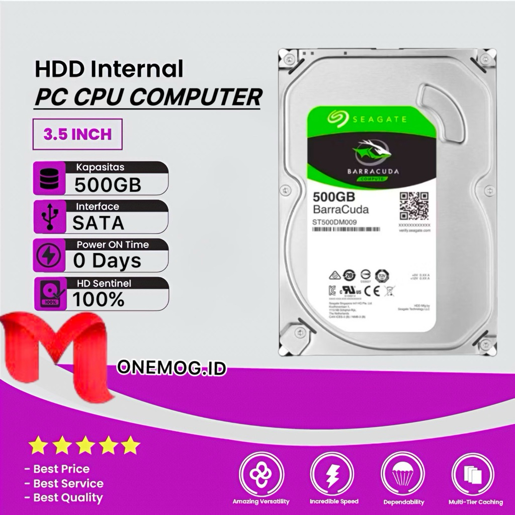 Hardisk Internal 500GB Seagate Barracuda Sata 3.5 Baru Promo Hardisk 500GB PC CPU Computer