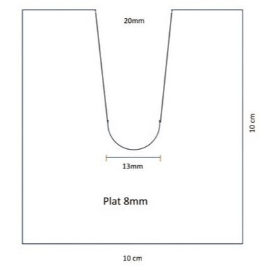Besi Plat 8mm Potongan Custom 003