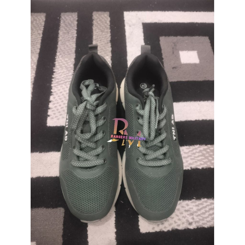 Terbaru sepatu running jogging pria asli jatah Tni AD outdoor olahraga