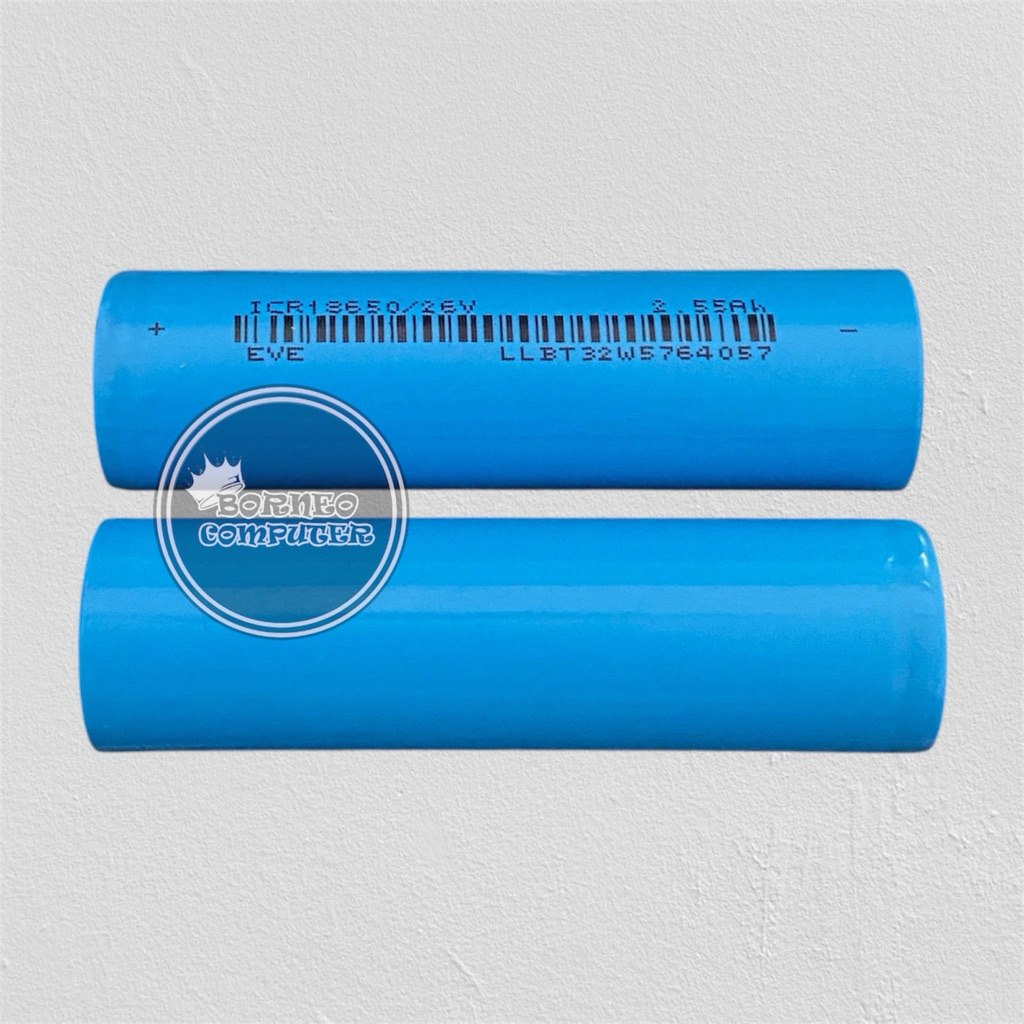 BATTERY CELL 18650 EVE 3.7V 2550MAH 26V BARU ORIGINAL