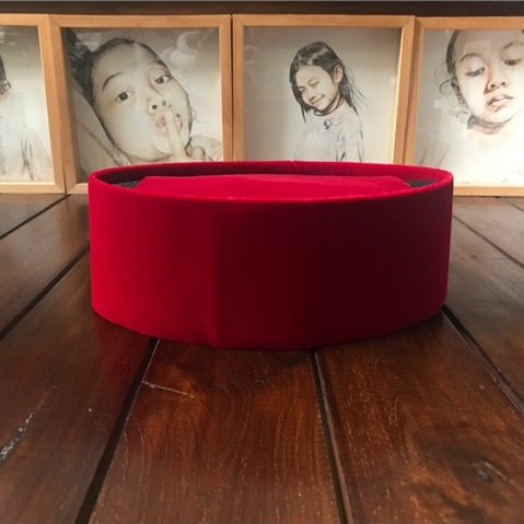 Peci Songkok Kopiah Betawi AL WAHYU Merah AC Tinggi 9 cm Harga Terjangkau Bagus