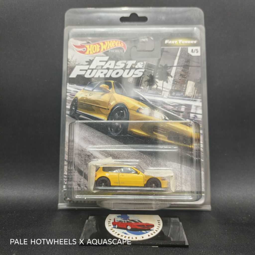 HOTWHEELS HONDA CIVIC EG FAST & FURIOUS FAST TUNERS KUNING PREMIUM