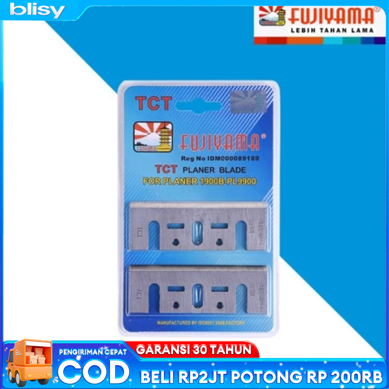 Mata Pisau Mesin Serut Kayu TCT FUJIYAMA / Mata Pisau mesin Ketam / Mata Mesin Sugu / Planer Blade T