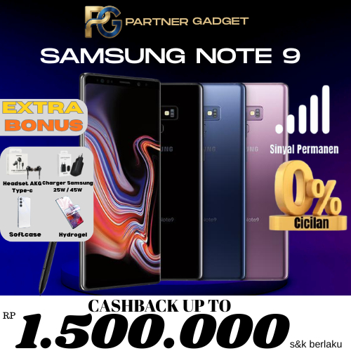 SEIN| SAMSUNG NOTE 9 6/128GB/8/512gb fullset Second resmi indonesia